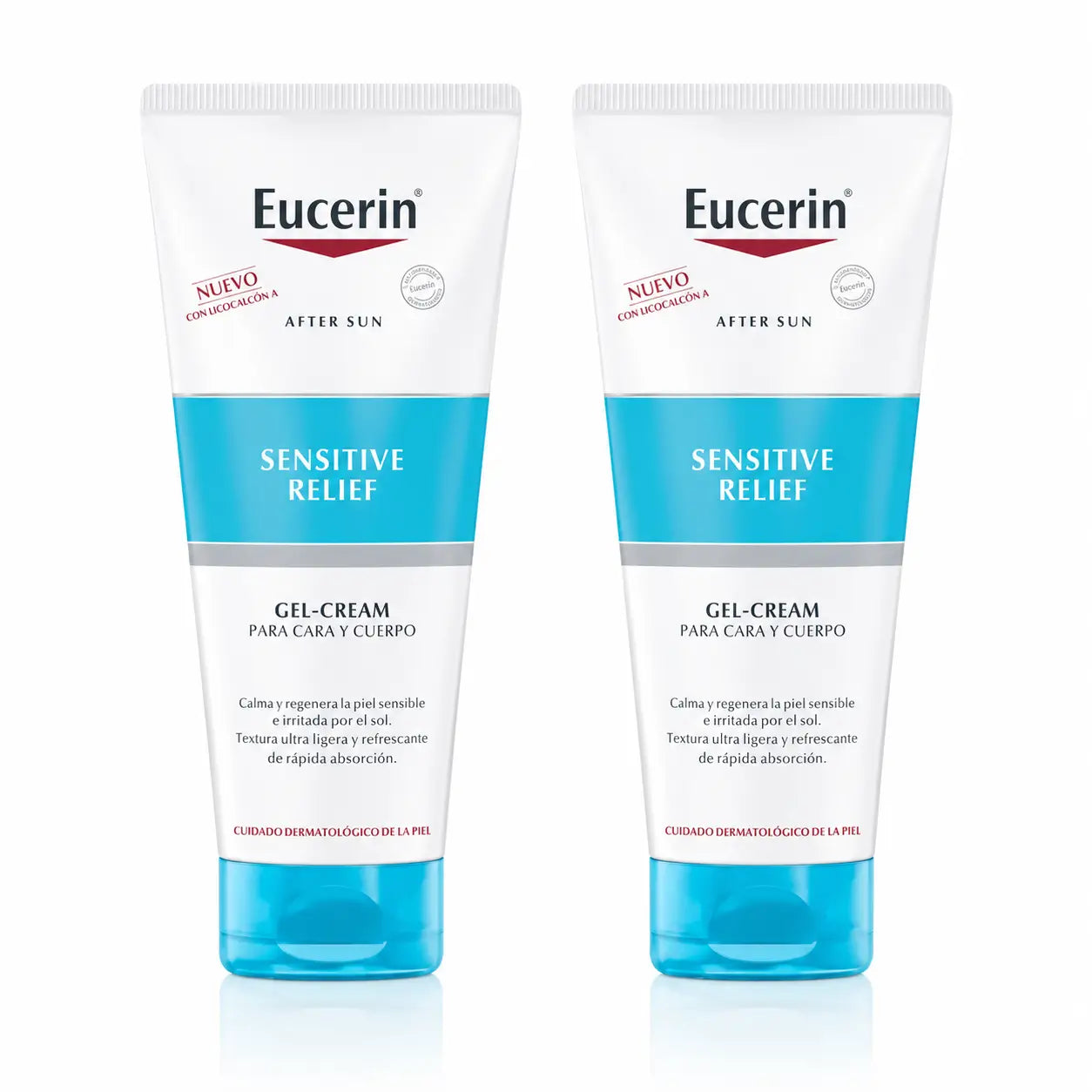 Eucerin Aftersun Sensitive Relief Gel-Crème Sensitive Relief 200 Ml, pack 2