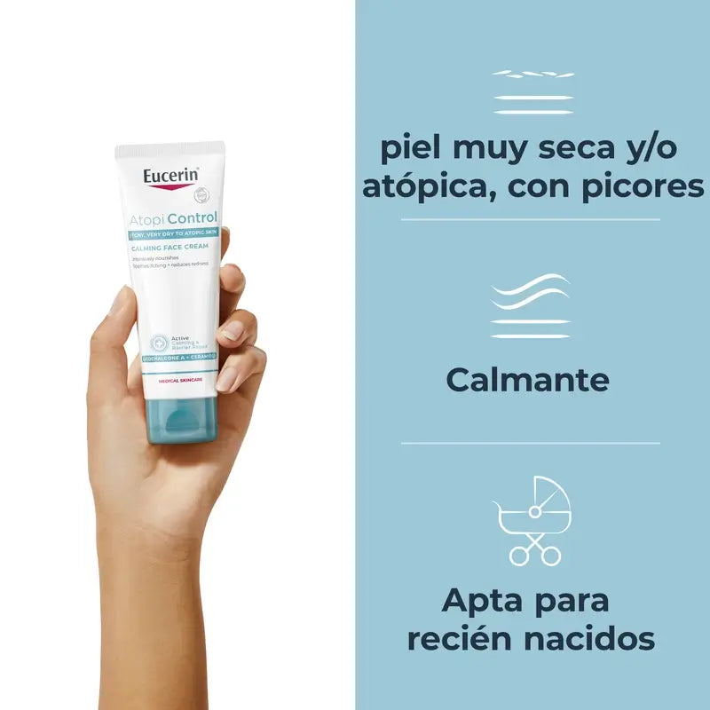 Eucerin Atopicontrol Crème Visage, 50 ml