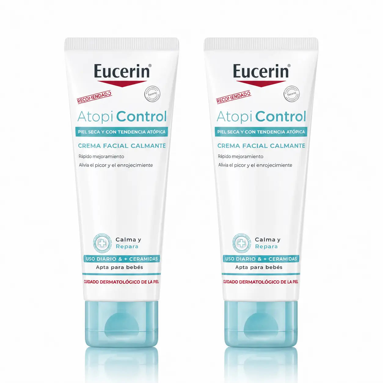 Eucerin Atopicontrol Crème Visage, 50ml, pack 2