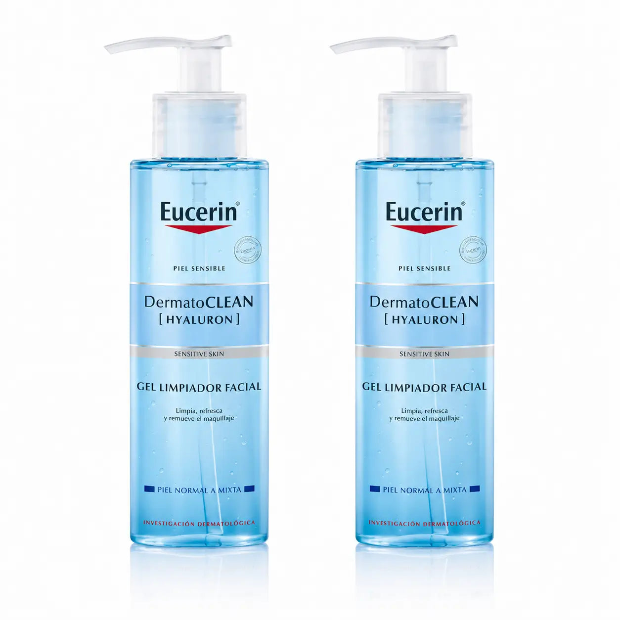 Eucerin Dermatoclean Hyaluron Facial Cleansing Gel, 200 Ml , pack 2