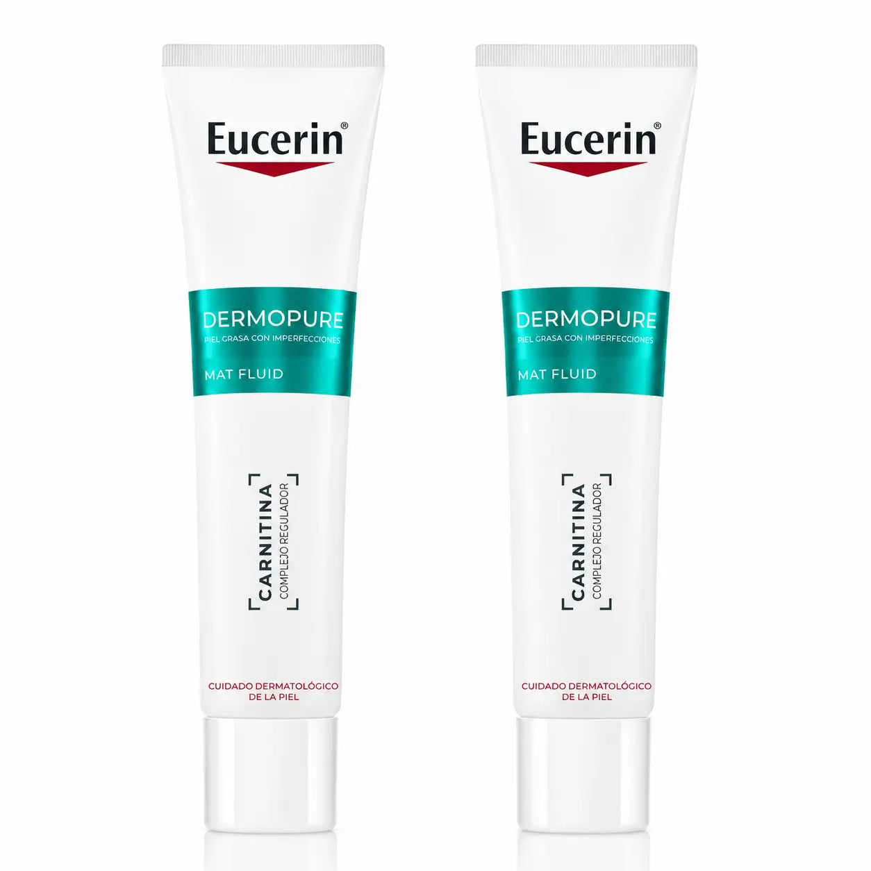 Eucerin Dermopure Fluide hydratant matifiant pour le visage, 50ml, pack 2
