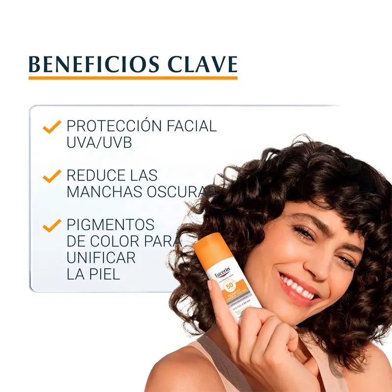 Eucerin Sun Pigment Control teinté SPF50+ Medium Tone 50ml