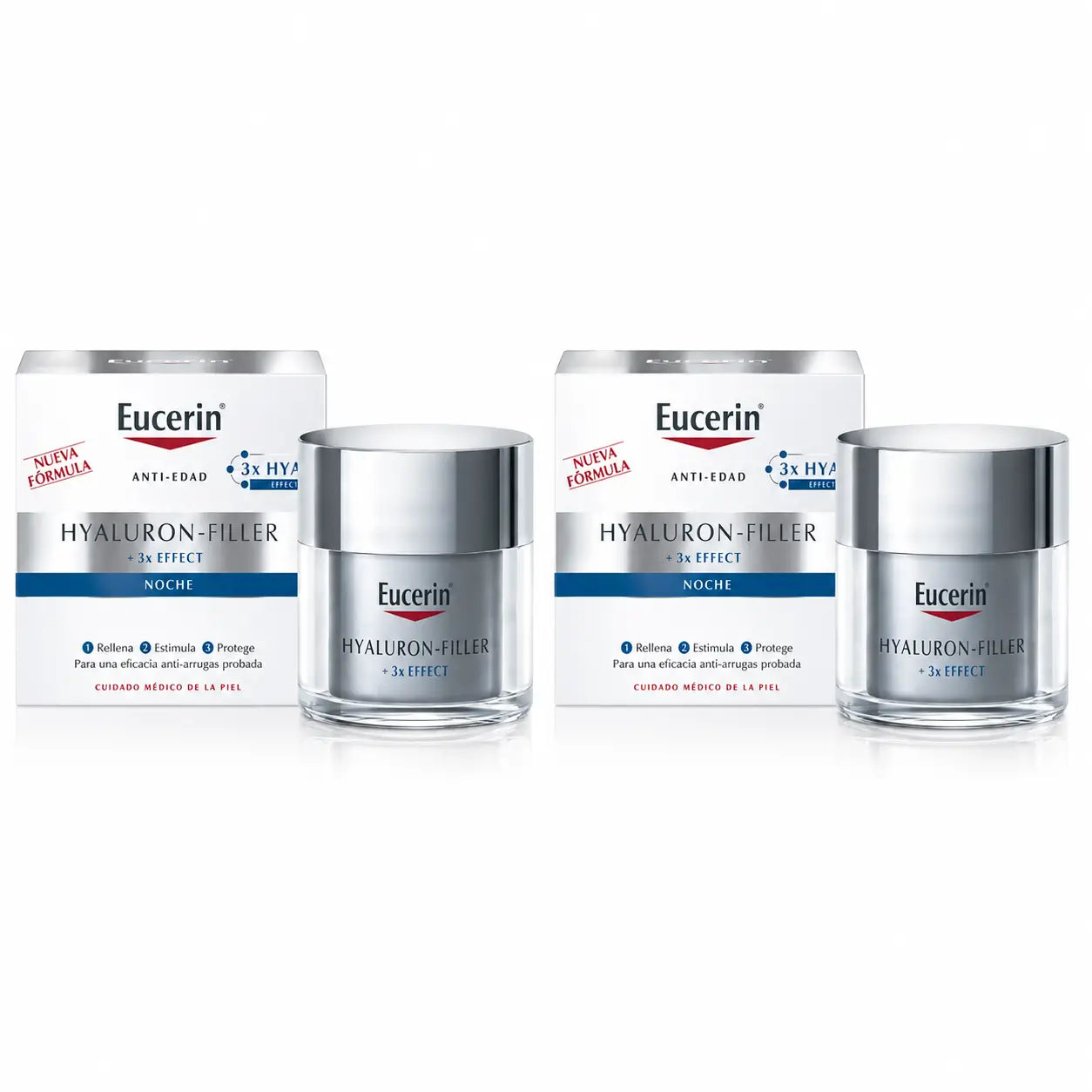 Eucerin Hyaluron Facial Filler 3X Night Effect 50Ml, pack 2