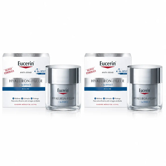 Eucerin Hyaluron Facial Filler 3X Night Effect 50Ml, pack 2