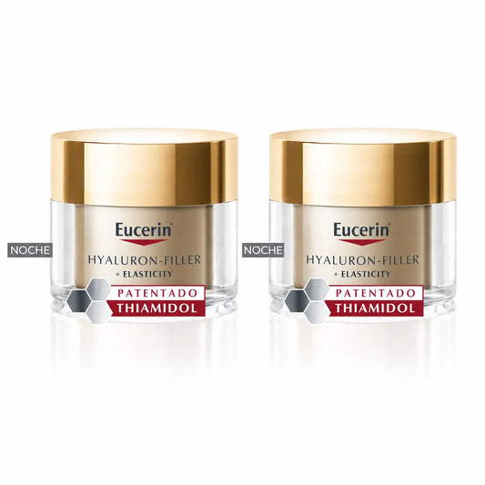 Eucerin Hyaluron Filler + Elasticity Hyaluronic Acid Night Cream 50ml, pack 2