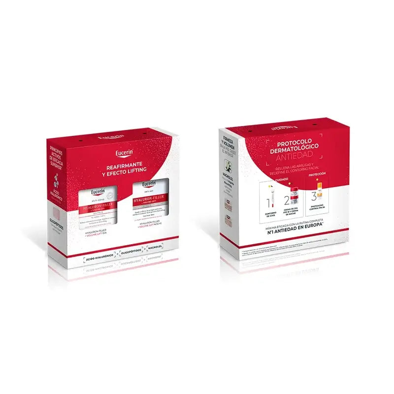 Eucerin Pack Anti-Age Hyaluron-Filler + Volume-Lift Crème de Jour Fps 15 50Ml + Crème de Nuit 50Ml