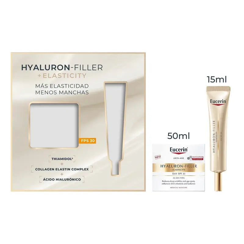 Eucerin Pack Hyaluron Filler Elasticity Day Cream Spf30 50Ml + Eye Contour 15Ml