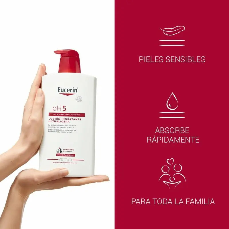 Eucerin Ph5 Lotion ultralégère, 1000 ml