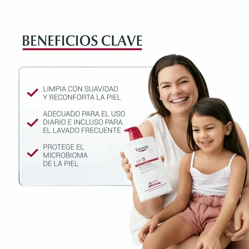 Eucerin Ph5 Gel de bain, 1000 ml