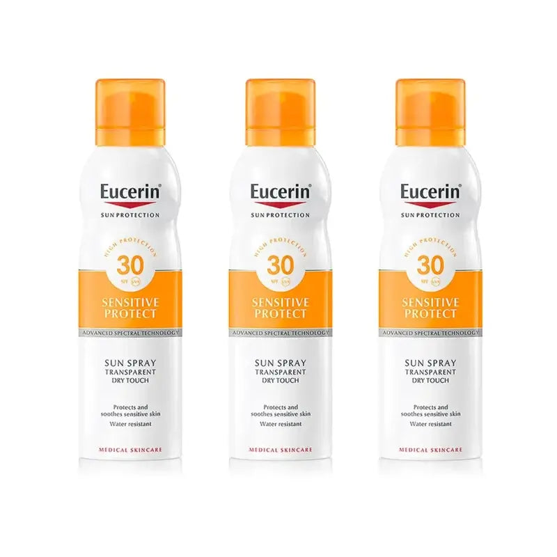 Eucerin Eucerin Clear Sun Spray Dry Touch Spf30, 3X200 Ml