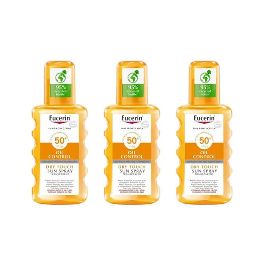 Eucerin Clear Sun Spray Spf50, 3X200 Ml