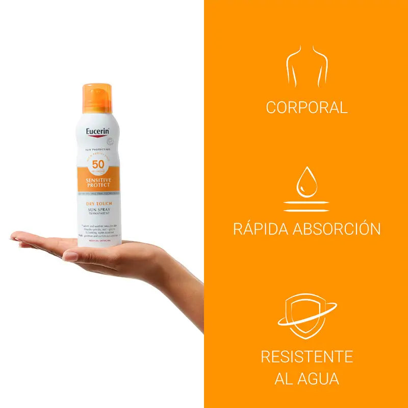 Eucerin Eucerin Dry Touch Clear Sun Spray SPF50+, 200 ml