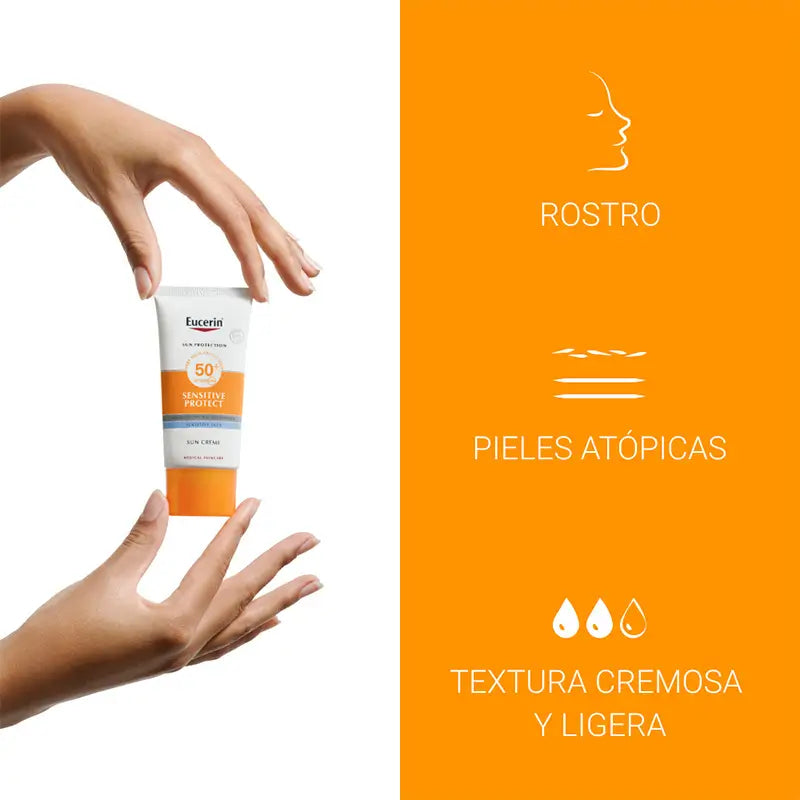 Eucerin Sensitive Protect Sun Creme SPF50+, 50 ml