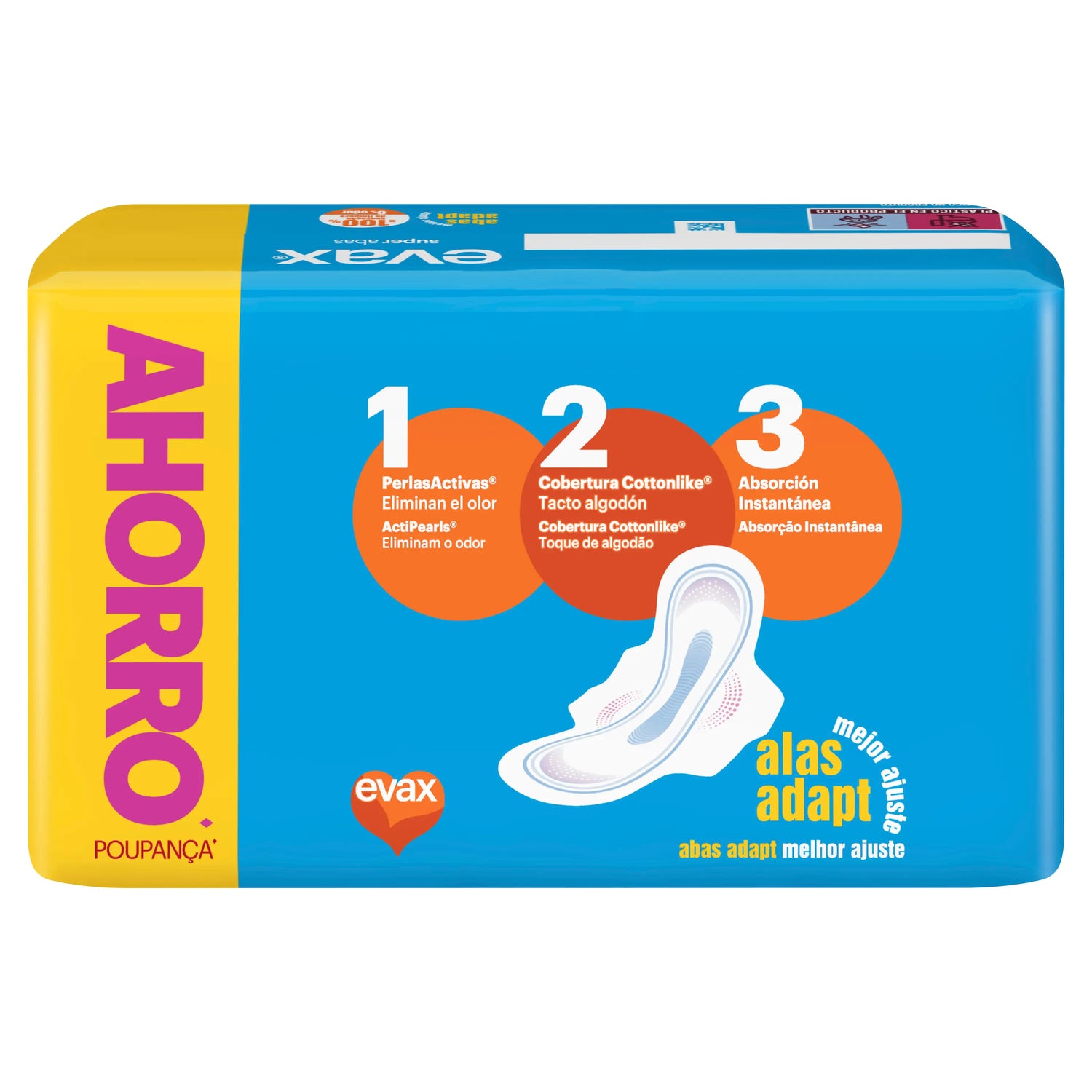 Evax Cottonlike Super Pads With Wings , 24 unités