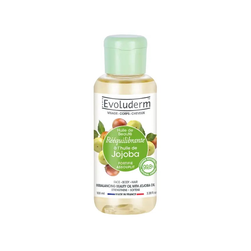 Evoluderm Huile de beauté à l'huile de jojoba, 100 ml