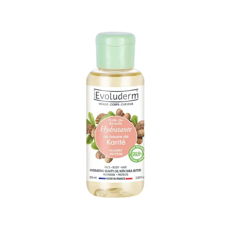 Evoluderm Huile de beauté au beurre de karité, 100 ml
