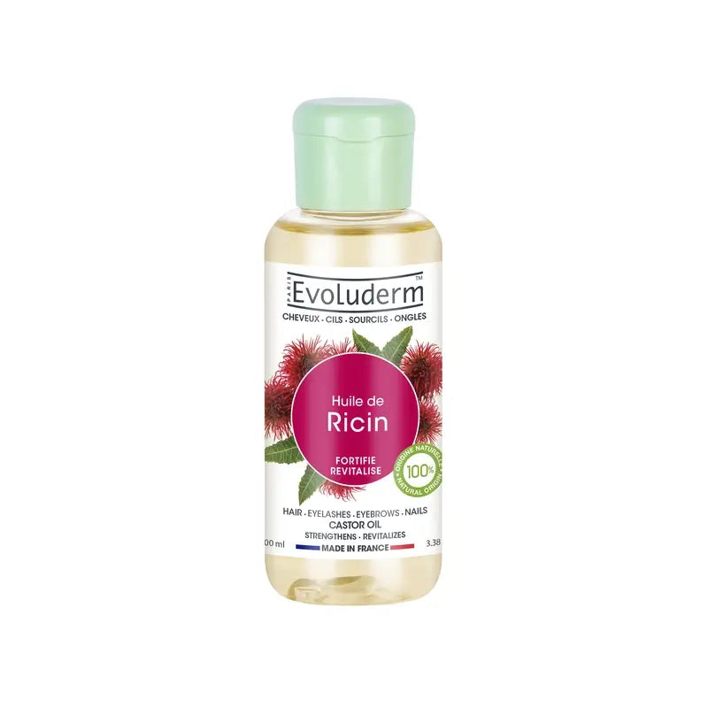 Evoluderm Huile de ricin pure, 100 ml