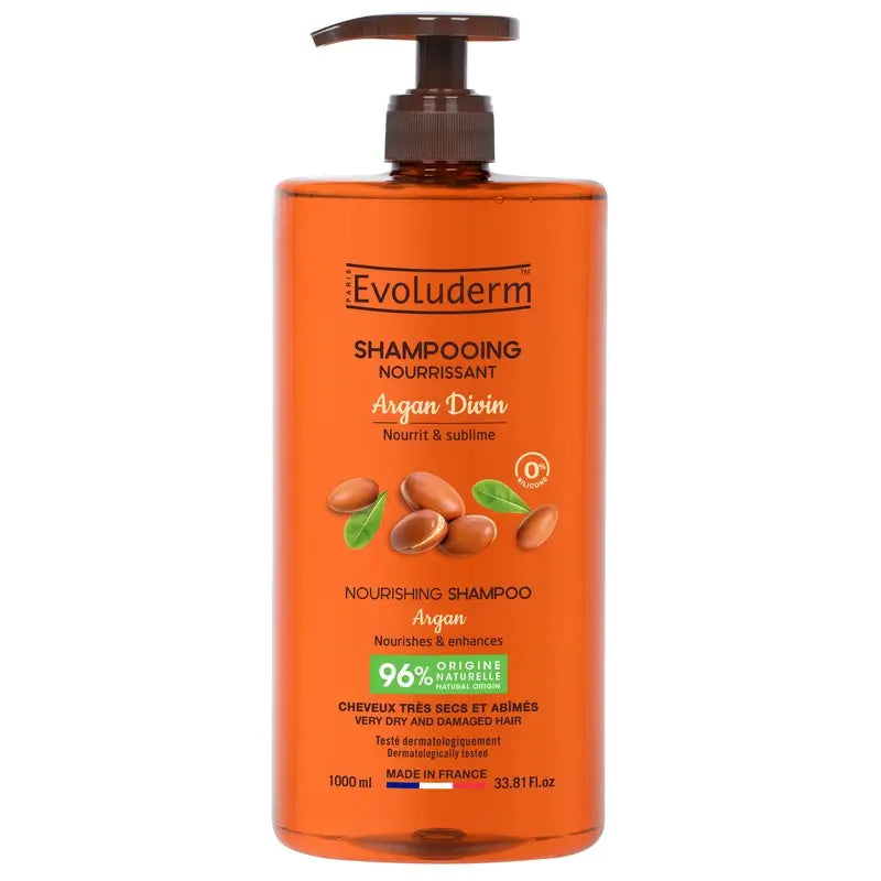 Evoluderm Argan Divin Shampooing, 1000 ml