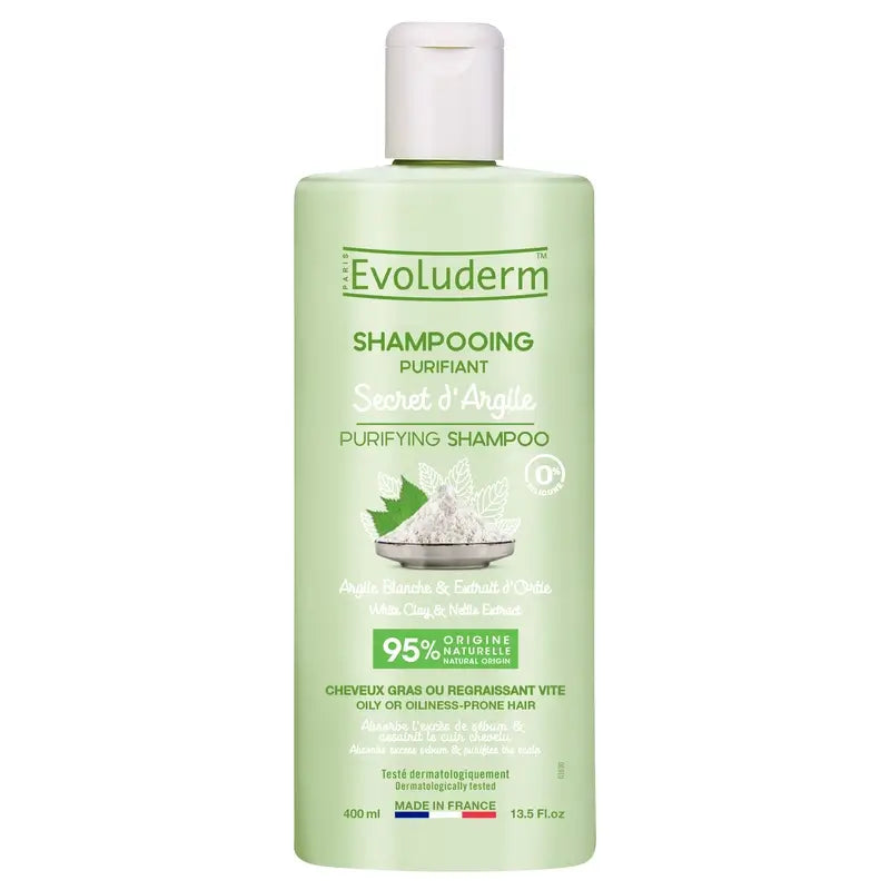 Shampooing à l'argile Evoluderm, 400 ml