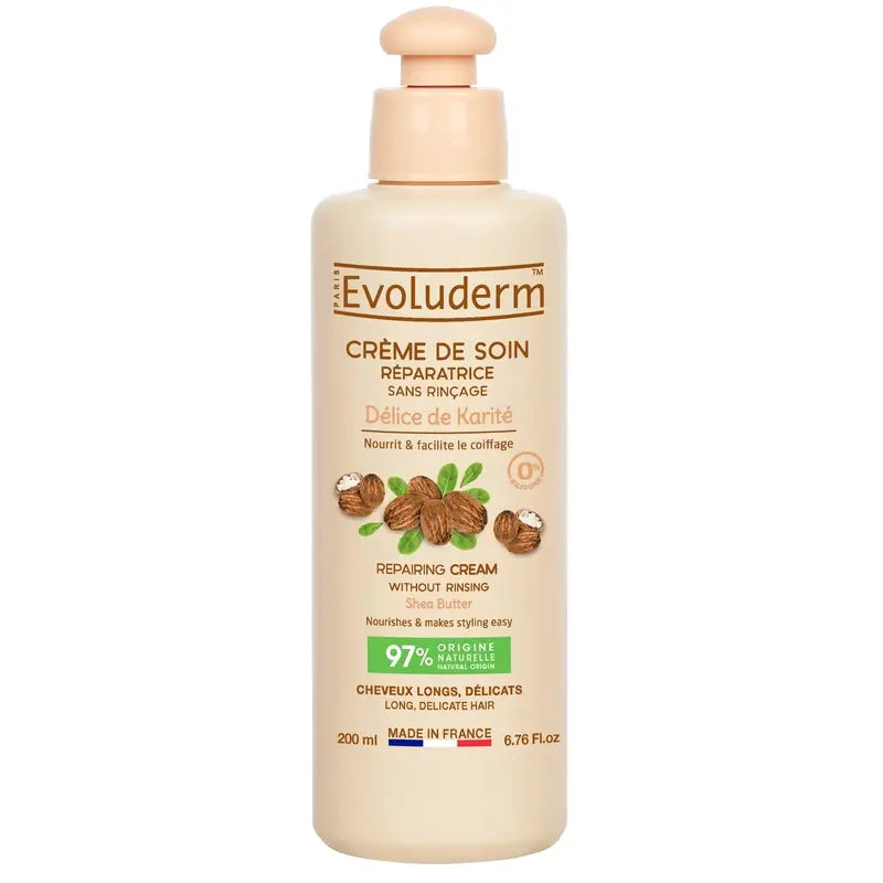 Evoluderm Crème au beurre de karité ultra réparatrice, 200 ml