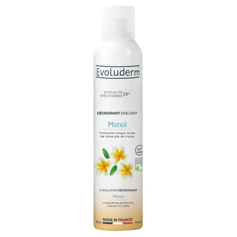 Evoluderm Monoi A La Folie Déodorant 24H, 200 ml