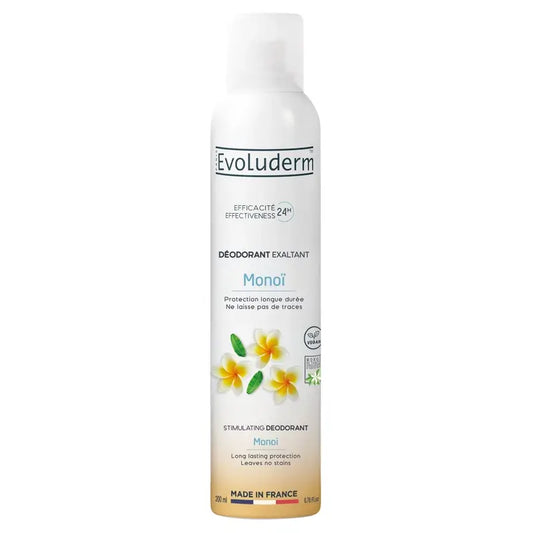 Evoluderm Monoi A La Folie Déodorant 24H, 200 ml