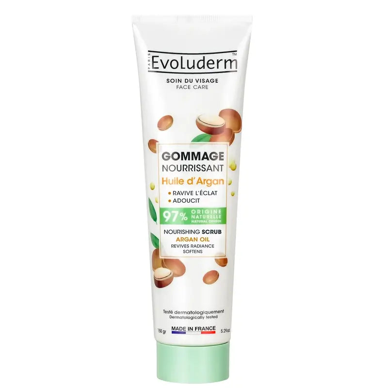 Evoluderm Gommage nourrissant à l'huile d'argan, 150 g