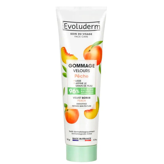 Evoluderm Peach Velvet Facial Scrub, 150 g