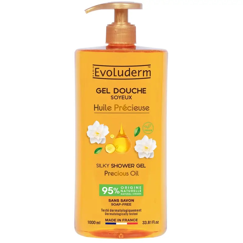 Evoluderm Gel douche à l'huile précieuse, 1000 ml