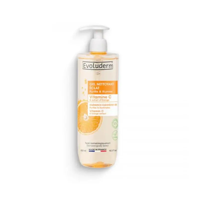 Evoluderm Gel nettoyant à la vitamine C, 500 ml
