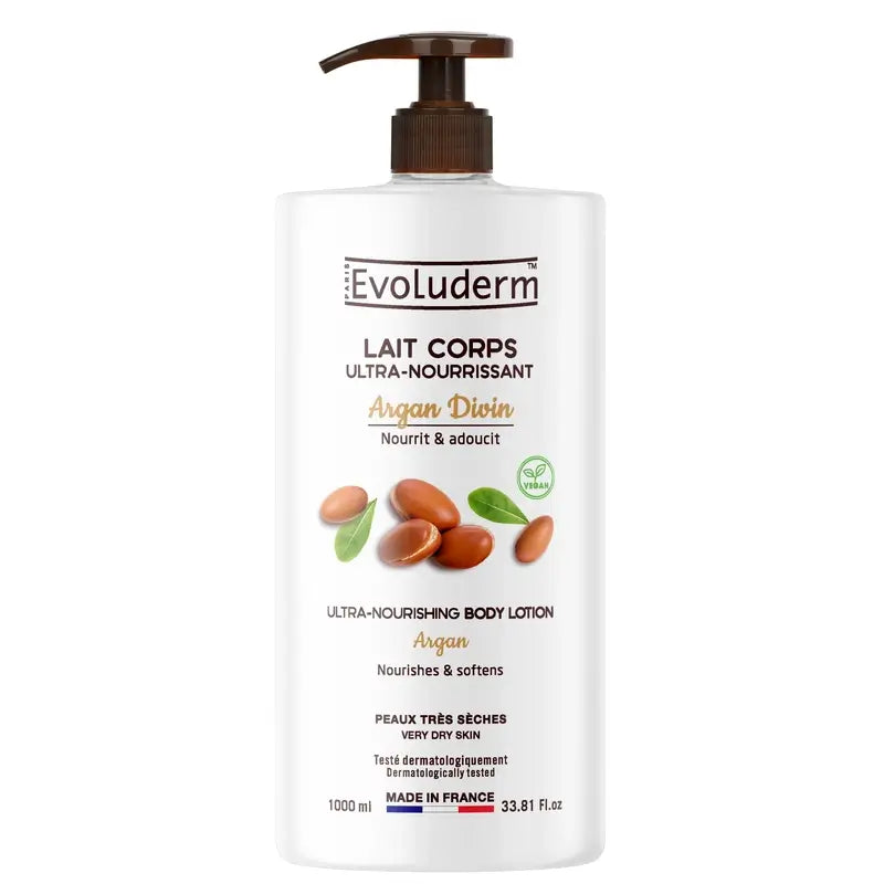 Evoluderm Argan Divin Body Lotion, 1000 ml