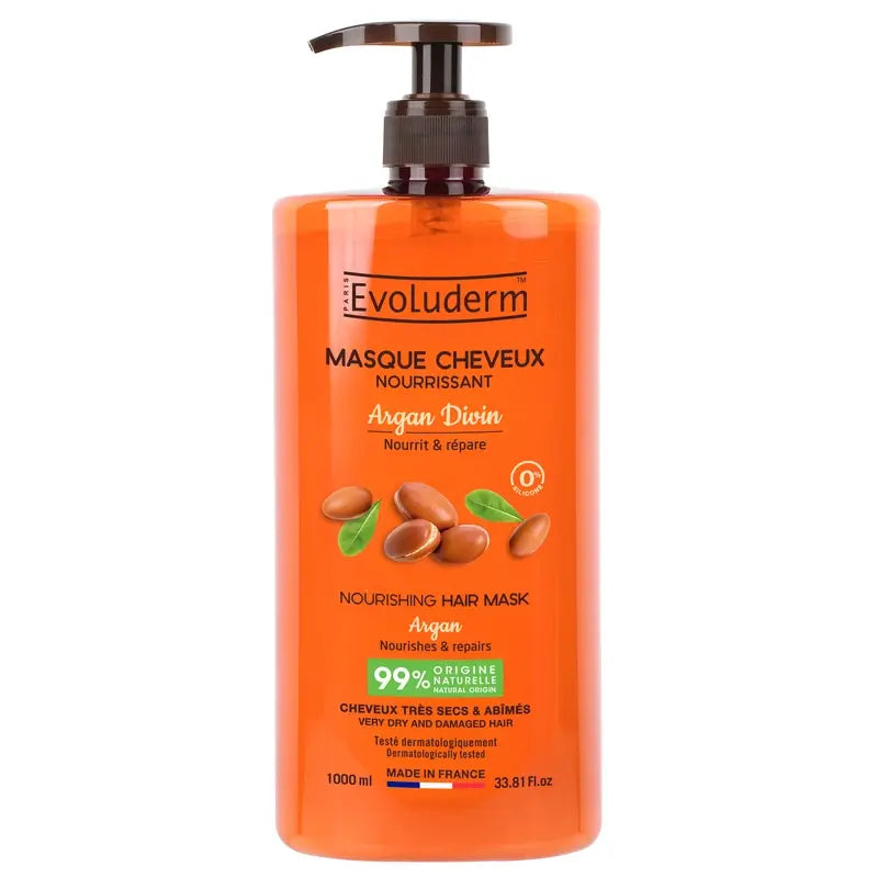 Evoluderm Masque capillaire Argan Divin, 1000 ml