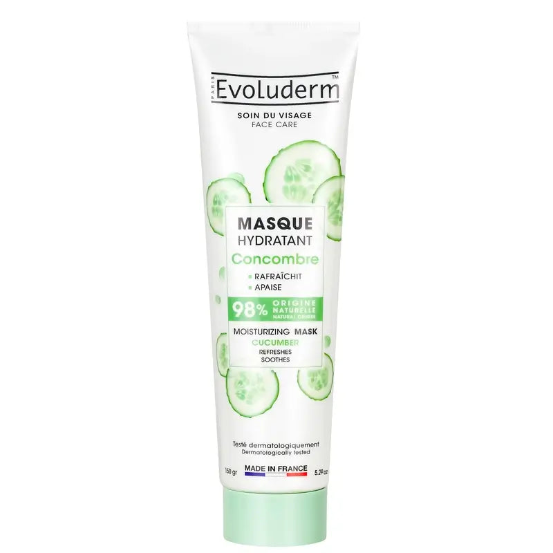 Evoluderm Masque hydratant au concombre, 150 g