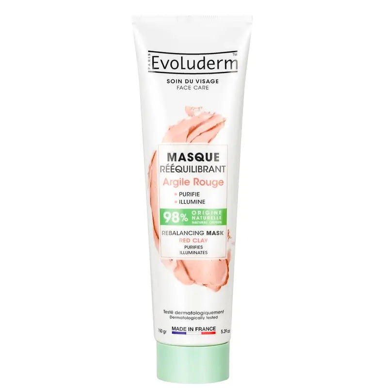 Evoluderm Masque revitalisant à l'argile rouge, 150 g