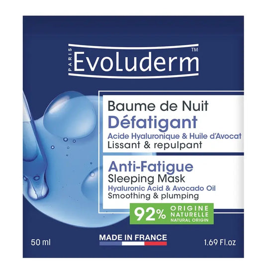Evoluderm Masque de sommeil anti-fatigue, 50 ml