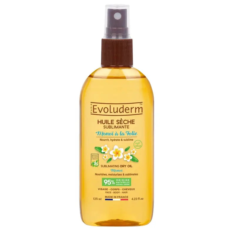 Evoluderm Monoi A La Folie Huile sèche, 125 ml