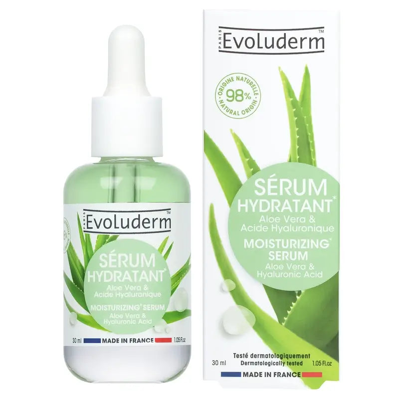 Evoluderm Sérum hydratant à l'aloe vera, 30 ml