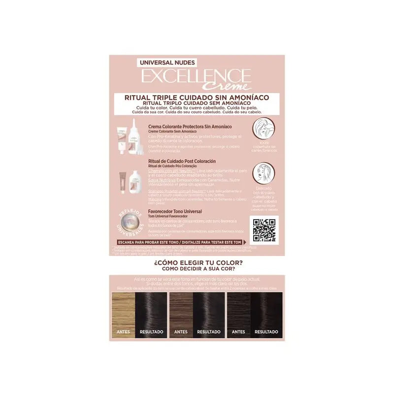 L'Oréal Paris Excell Univ Nudes Noir 1U 550
