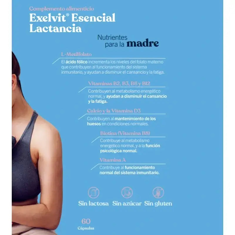 Exelvit Lactation Essential, Pack 2 x 60 gélules