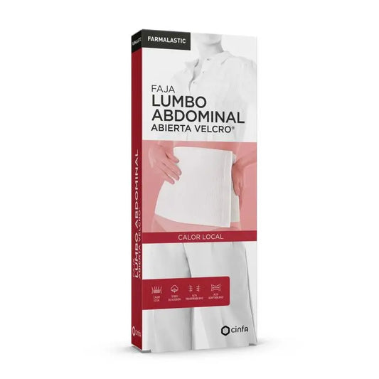 Farmalastic Girdle Cotton Velcro White, Size 3