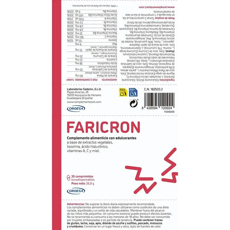 Faricron 30 Comprimés