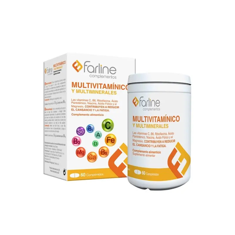 Farline Multivitamin with Calcium and Magnesium, 60 effervescent tablets
