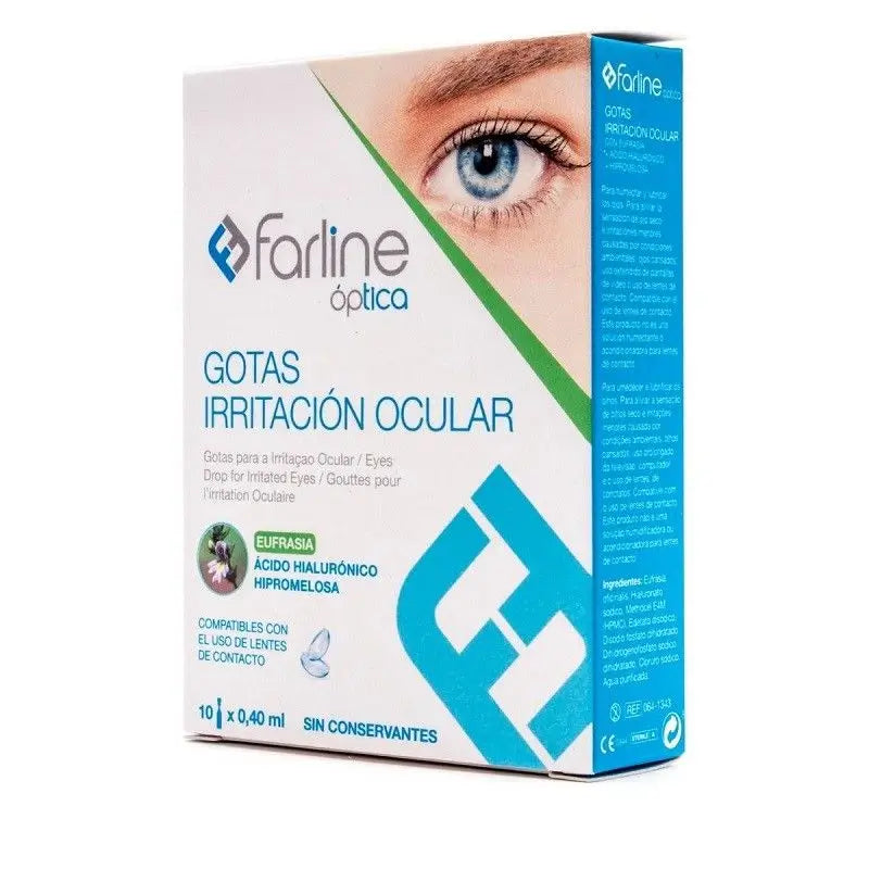 Farline Optical Gottas Eye Irritation With Hypaluronic Acid Hypromellose, 10 X 0.40 Ml