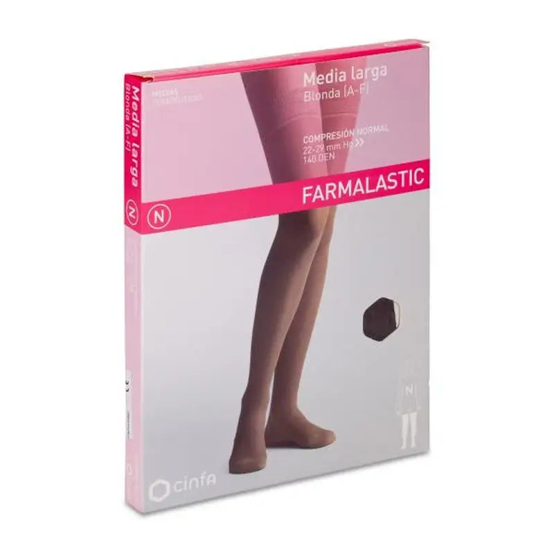 Farmalastic Long Pantyhose Compression Normal Compression, Size Queen Plus