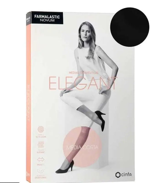 Farmalastic Novum Elegant, Lightweight Compression Short Size, Anthracite, Level 1