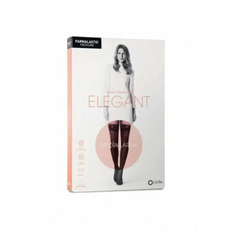 Farmalastic Novum Elegant Long Light Compression Lightweight Compression Anthracite, Size 1