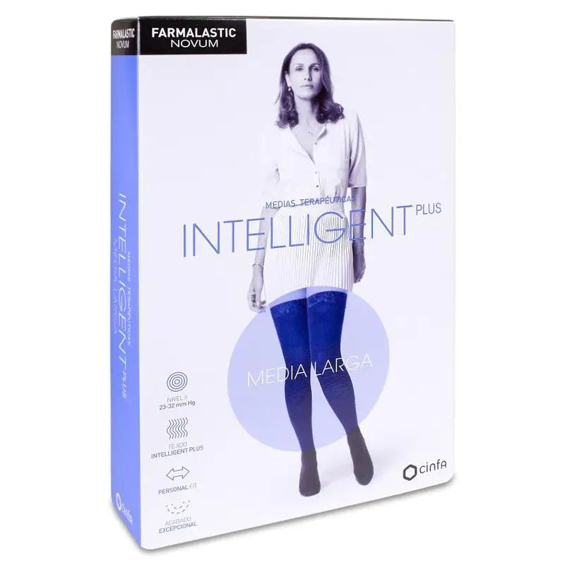 Farmalastic Novum Intelligent Plus Stocking Long Stocking Anthracite, Size 3