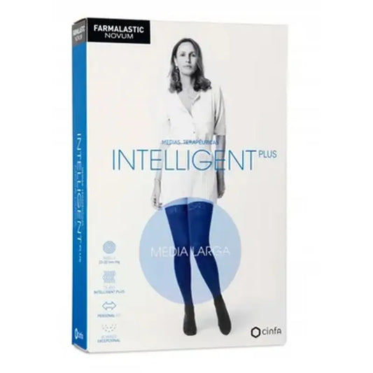 Farmalastic Novum Intelligent Plus Stocking Long Stocking Anthracite, Size 5