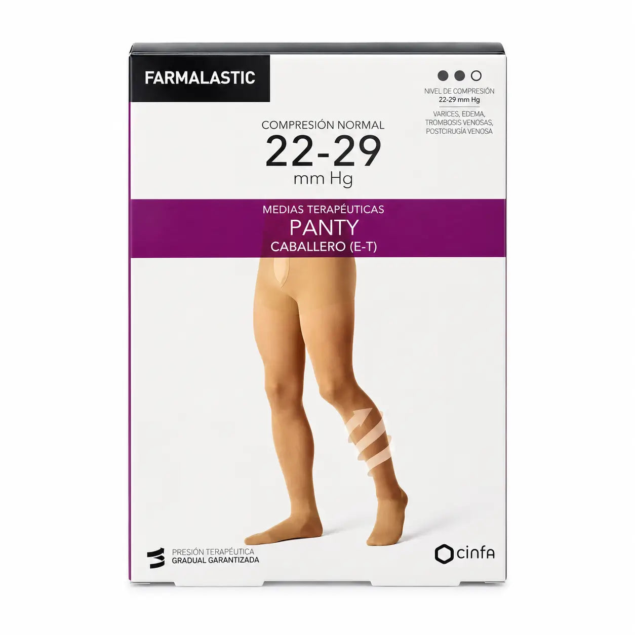 Collant de compression normal pour hommes Farmalastic, taille M