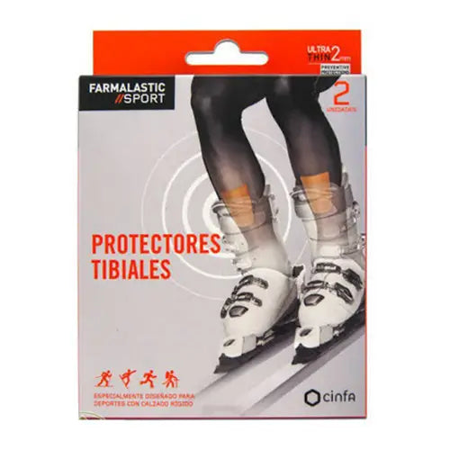 Farmalastic Spor, Size Tibial Protector Pads, 2 Pcs.
